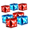 Totority 30pcs Foil Dice Balloons Cube Balloons for Themed Party