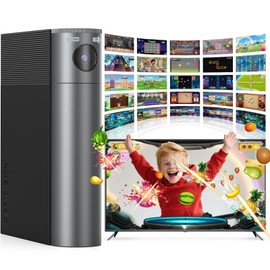 HAPHOM AR Motion Gaming Console for Kids - Active Video Game System with 21 Built-in Games,Plug & Play Video Games with 2 Wireless Controllers for Family Game Nights, Playtime and Playdates-Black
