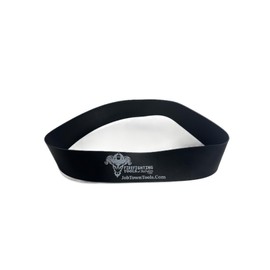 Job Town Tools Firefighting Helmet Band, Heavy Duty Made in USA, Rubber Strap, 2-Pack, Black with Logo - Firefighter