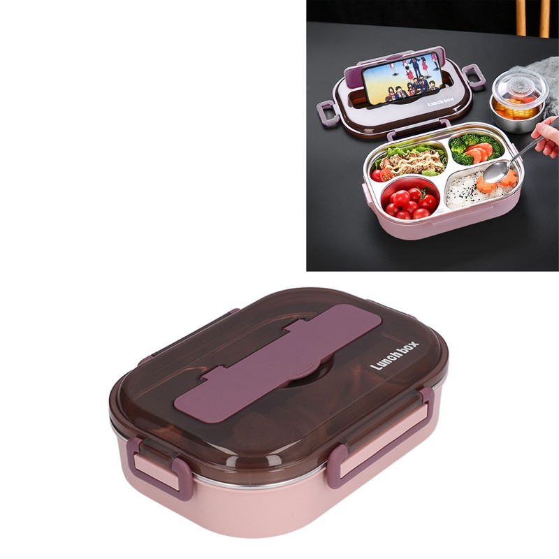 Stainless Steel Lunch Box Office Worker Student Children's Canteen Compartment