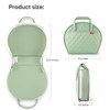 Amenpoki Portable Waterproof Leather Diaper Changing Pad Compact for Travel