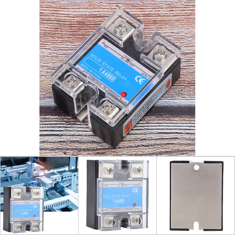 Single Phase Solid State Relay 70-280VAC Input 24-480VAC Load AC
