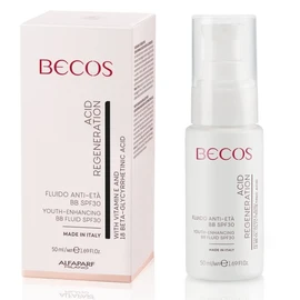 Becos BB SPF30 Acid Regeneration Anti-Ageing Facial Fluid 50 ml Counteracts Ageing and Free Radicals - Protects Skin from UVA and UVB Rays