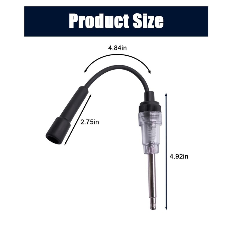 Generic Inline Spark Plug Tester, Straight Boot Engine Ignition Tester