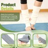 VEGCOO 2 Pairs Leg Warmers for Women, Knitted Yoga Long
