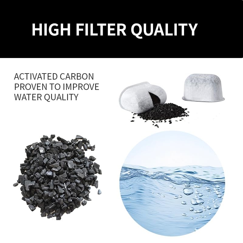 PUZZLEQ 10 Pack Water Filter Inserts for Ninja Luxe Café