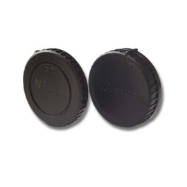 vhbw Lens Cover Set for Camera Nikon, Nikon 1 J1, 1 J2, 1 V1, 1 V2 with Nikon 1 Series
