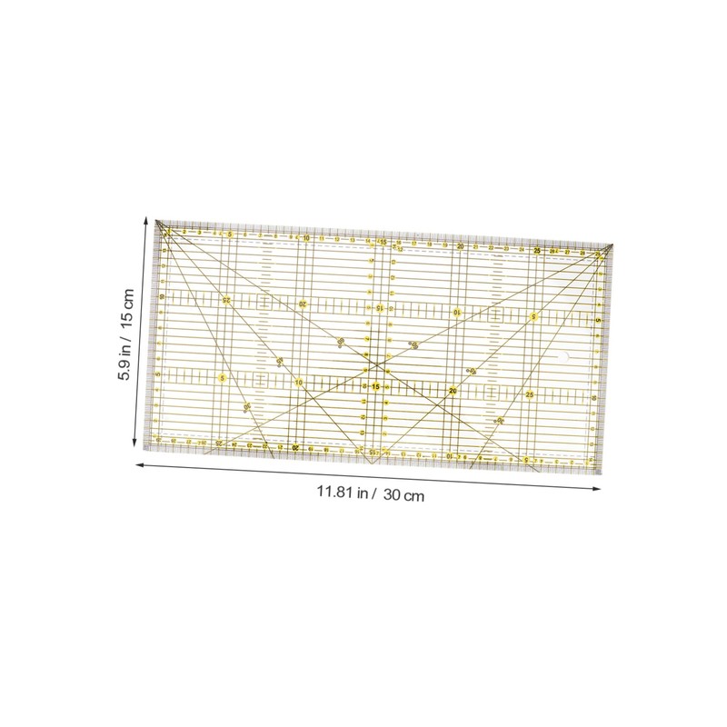NOLITOY Patchwork Ruler Transparent Quilting Ruler for Accurate Measurement and
