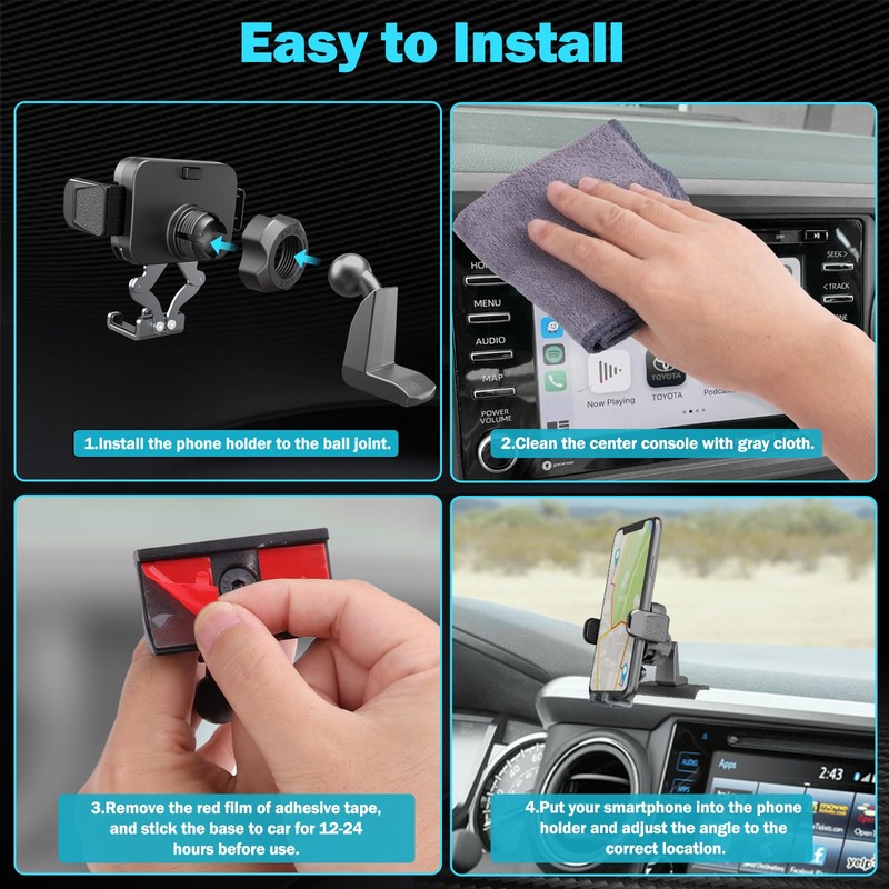 Upgraded Car Phone Holder for Toyota Tacoma 2016 2017 2018