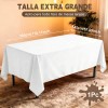 Mantel Rectangular Satinado Decoración De Mesa 145x300cm