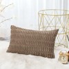 OTOSTAR Corduroy Decorative Throw Pillow Covers 16x24 Inch Super Soft