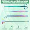 Liveek Aquarium Aquascape Tools Kit, 4 in 1 Anti-Rust Aquatic