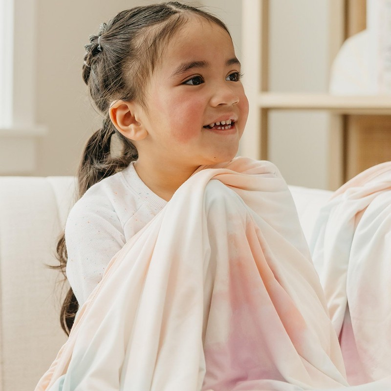 Copper Pearl Jumbo Premium Knit 3 Layer Stretchy Throw Blanket