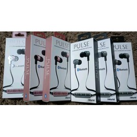 iWorld LOT OF 6 iWorld Pulse Wireless Bluetooth Stereo Earbuds w/In-line Mic 2 Colors