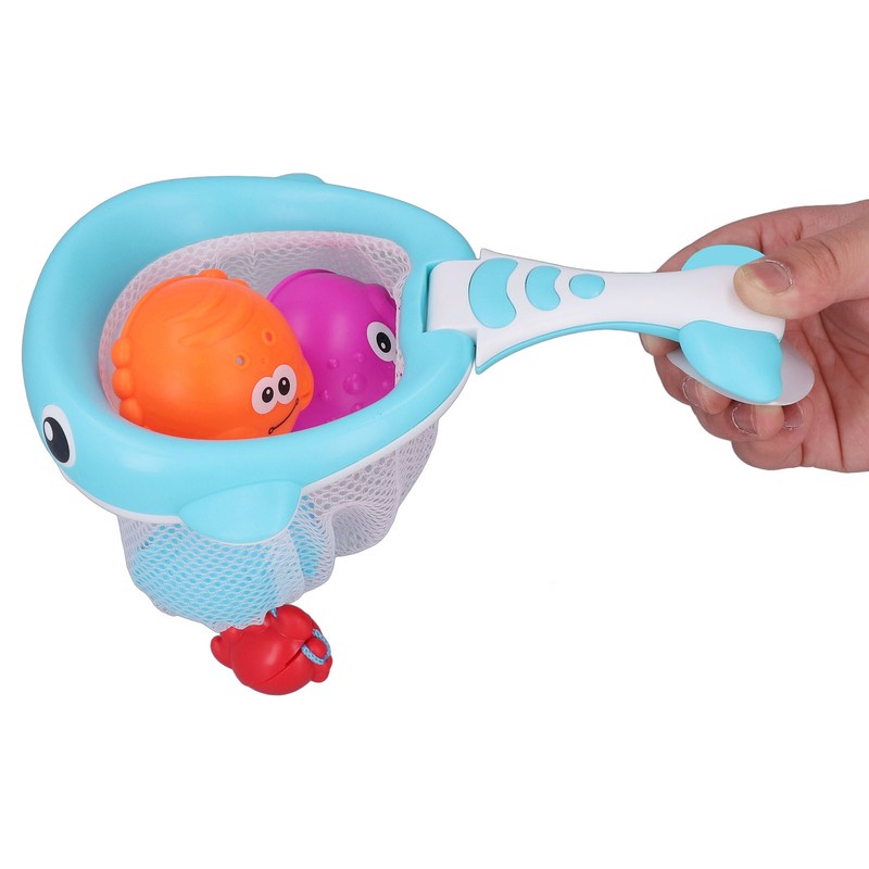 Floating Squirts Animal Toys Set Fishing Net Bath Toy Sets