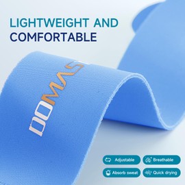 Domaste Pickleball Wrist Brace Support for Tennis, Ultra Thin Elastic Wrist Wraps, Lightweight, Breathable and Skin Friendly (Left+Right, Royal Blue)