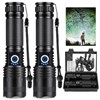 Rechargeable Flashlights 990,000 High Lumens 2 Pack, Led Super Bright