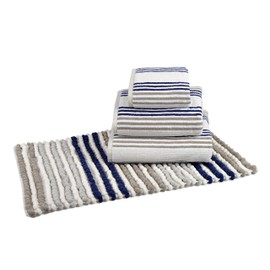 Allure Bath Fashions Merlin Bath Towel, Striped (70cm x 125cm) Supersoft, Machine Washable 500gsm - Fully Guaranteed