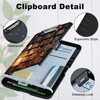 RWUTYTIUL Books Library A4 Clipboard with Storage Pen Holder, Clipboards