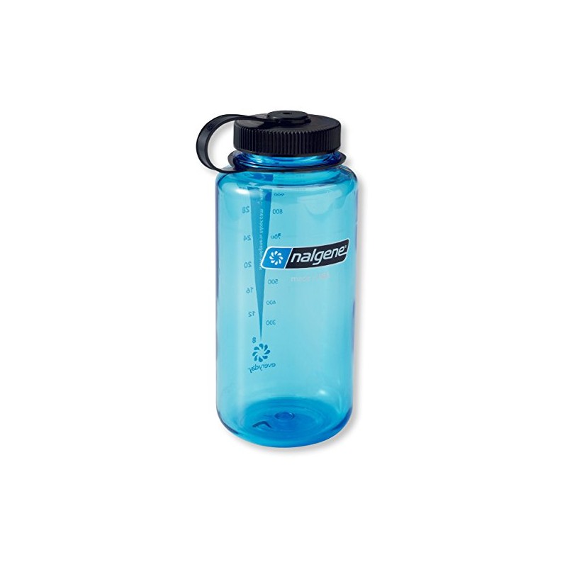 Nalgene Wide Mouth Water Bottle, Blue, 32 oz
