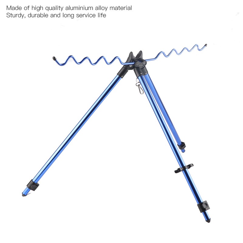 Aluminium Alloy Dazzling Portable Sea Pole Bracket Tripod Telescopic Fishing
