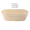 WINBST Oval Proofing Basket Wicker Proofing Basket Bread Dough Proofing