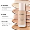 UCANBE Base de maquillaje y corrector 2 en 1, cobertura