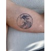 GZ259x2 Temporary Wave Tattoo Semi-Permanent Tattoo Japanese Elements Tattoo 4