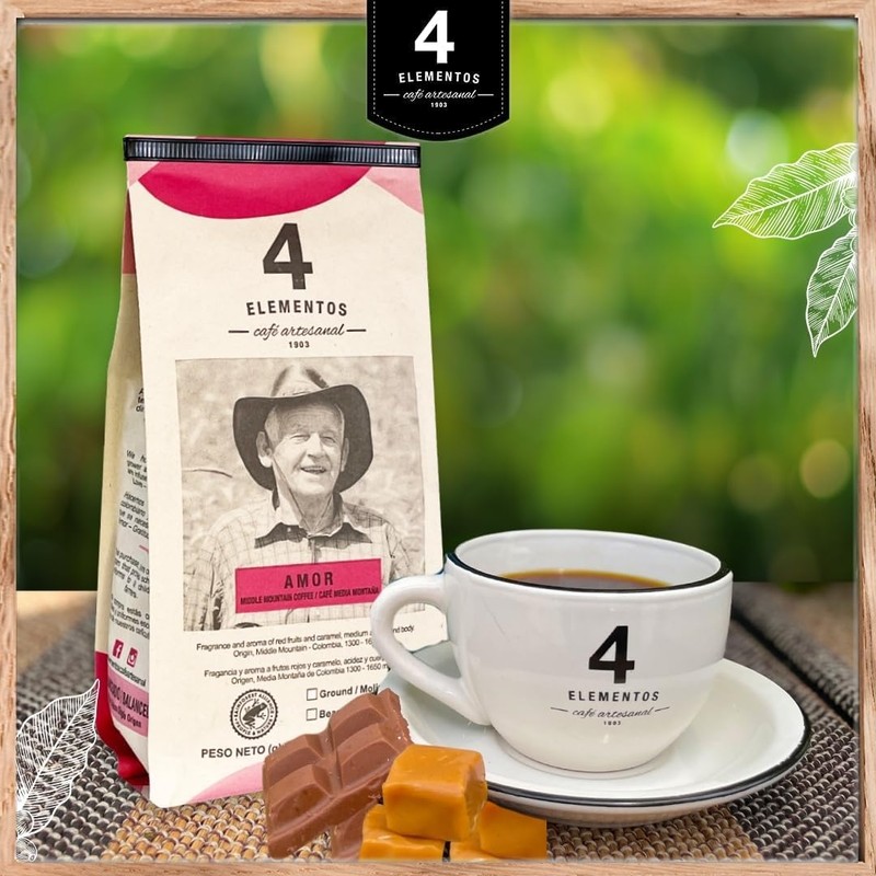 4 Elementos | Ground Specialty Coffee, 2-pack of 12 Oz