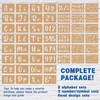 Patemby 50PCS Calligraphy Stencil Template Kit - 4 Inch and