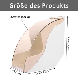 Coffee Filter Holder with Lid, White Coffee Filter Paper Dispenser Rack, Filter Bag Holder, Reusable Coffee Filter Holder, Coffee Filter Holder, Fan-Shaped Filter Paper Holder, for Kitchens, Cafes