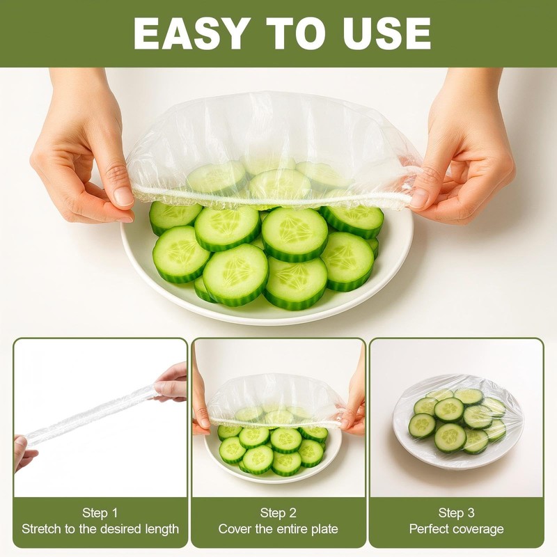 300PCS Bowl Covers for Bread Proofing – QUINGLU Elastic Plastic