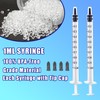 100Pcs 1ml Syringes With Caps for Refilling and Measuring Liquids,