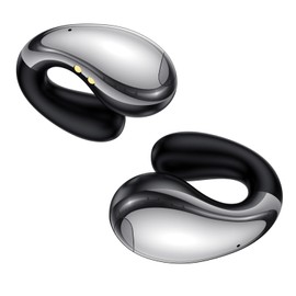 EUQQ Ai-Translation Earbuds Real Time - Bluetooth Wireless Translator Earbuds with AI Real-Time Translate Function, Multi-Language Bud Device with Comfortable Ear Fit, Glasses Friendly, Mirror Black