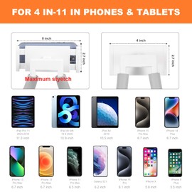 YISUIPU Neck Phone Holder, Lazy Gooseneck Phone U Pillow Holder Bracket,360°Rotate Phone Tablet Stand for Home,Travel, Outdoor (Pink)