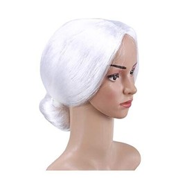 My Costume Wigs Mrs Claus Wig Adult Old Lady Costume White Brand New with Tags