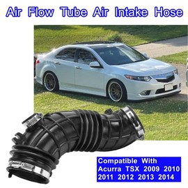 Air Flow Tube Air Intake Hose, Compatible With Acurra TSX 2009 2010 2011 2012 2013 2014, Air Intake Tube Cleaner Hose Replace 17228-RL5-A00 17228RL5A00