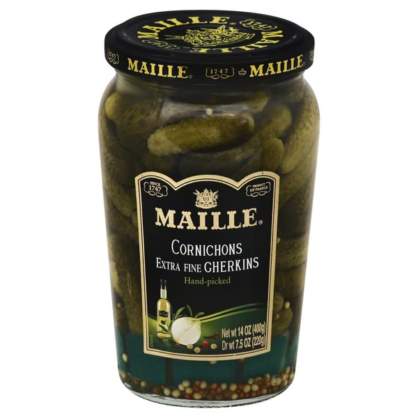 Maille Cornichons/Gherkins 14.0 OZ(Pack of 3)