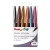 Pentel Pack of 6 Flexi Felt-tip Pens for Sketching /