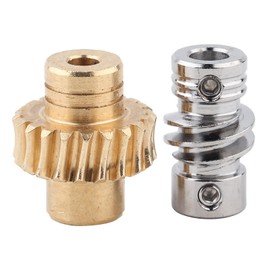 Gear Set 10:1 Bronze Gear Wheel and Metal Shaft,High Torsion Industrial Robot Parts Replace for 4:1 Gear for Industrial Robot Parts