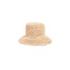 Hat Attack Women's Chic Crochet Bucket Hat, Natural, Tan, One