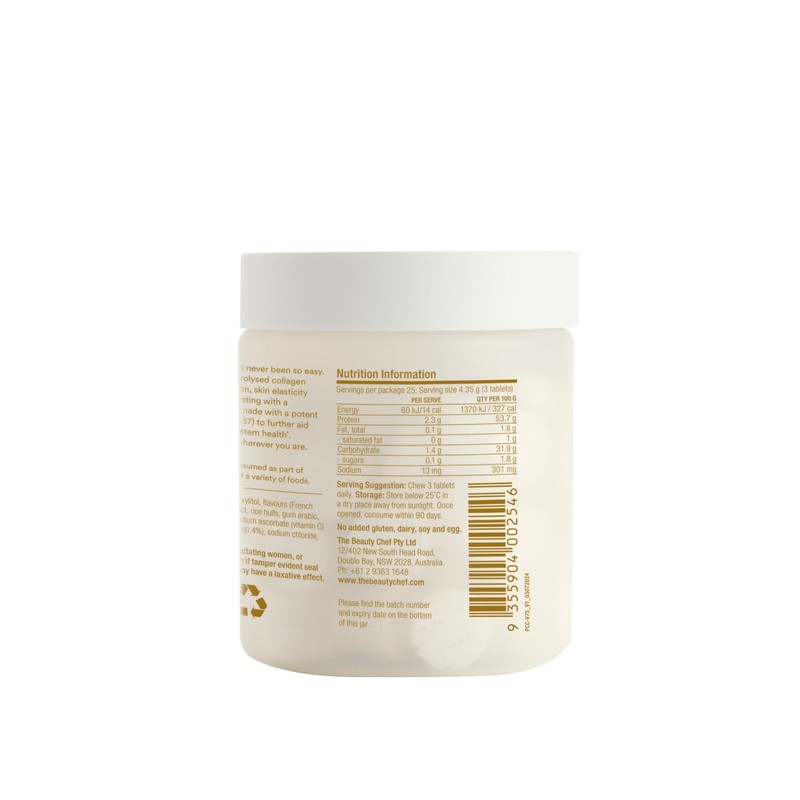 The Beauty Chef Plumpers Collagen Chewables Vanilla Bean 109g