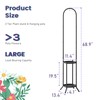 Wieghda 2-Tier Metal Plant Stand with Hanging Hook, Indoor Outdoor