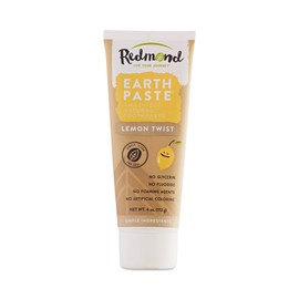 Redmond Earthpaste - Natural Non-Flouride Toothpaste, LemonTwist, 4 Ounce Tube (12 Pack)