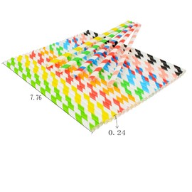 Yuyisto 100PCS Biodegradable Paper Straws,Colorful Paper Straws Be Used For Drinking/Decoration At Birthday/Anniversary/Wedding/Holiday/Celebrations/Party (Sapphire blue)