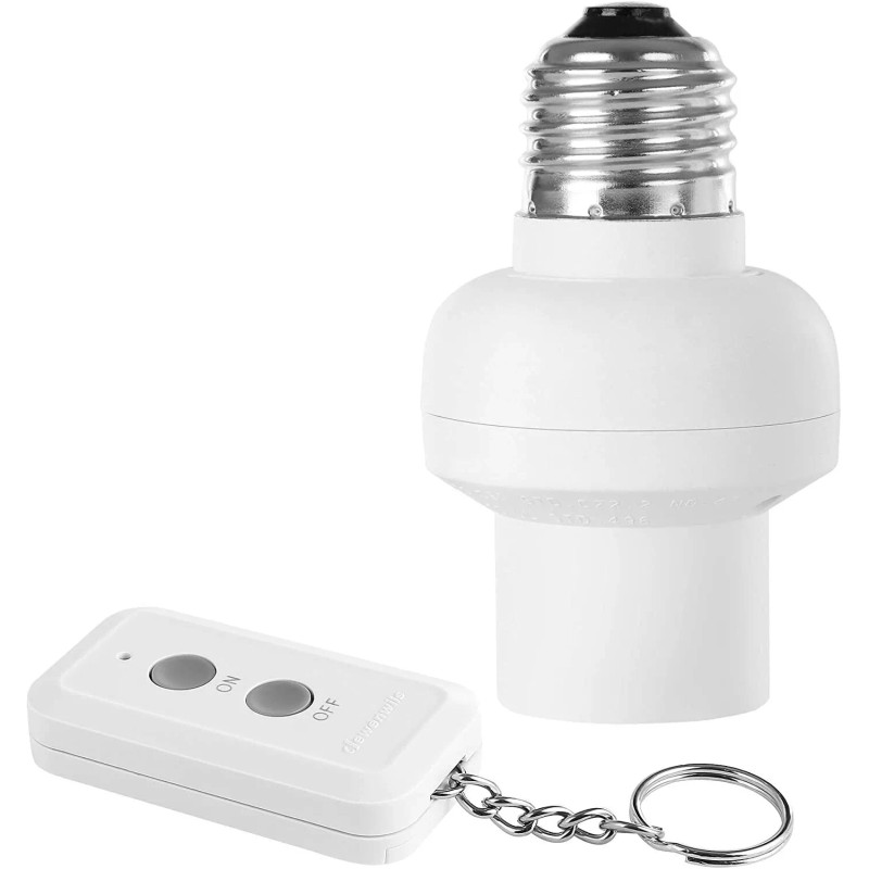 DEWENWILS Remote Control Light Lamp Socket Wireless Light Switch Kit