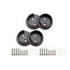QCAA Heavy Duty Solid Metal Closet Rod Socket Set, 1-3/8'',