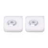 2Pcs Fiber Cleaver Blade Tungsten Carbide 20mm 12 Sides Cutting