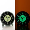Table Clock Non Ticking Bedroom Clocks Silent Alarm Clocks Glow