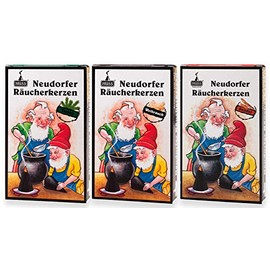 Huss Neudorfer Incense Cones, Pack of 3, Classic Mix, Frankincense, Sandal, Fir – The Intensive (3 x 24 Pieces)